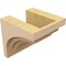 Ekena Millwork 8"W x 8"D x 8"H Wide Rockford Rough Cedar Woodgrain TimberThane Corbel, Primed Tan CORUR08X08X08ROCRCPR - alternate 3